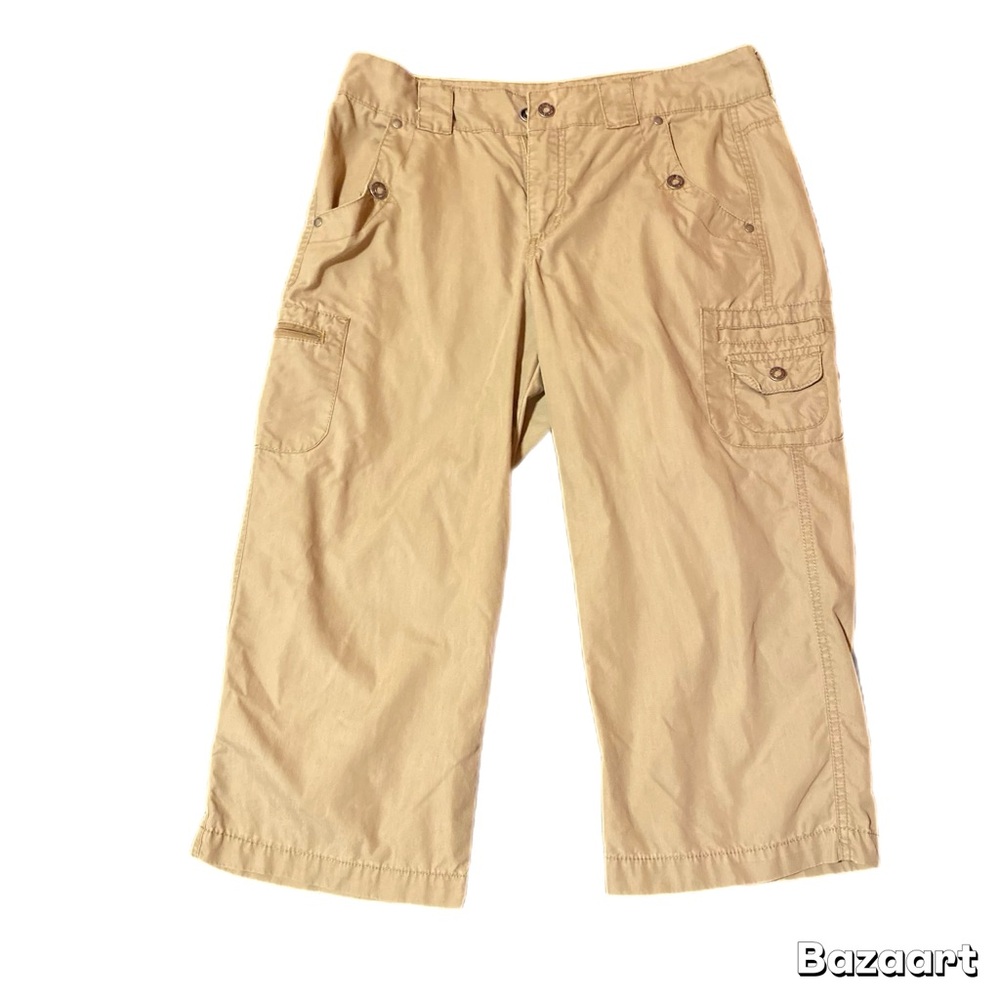 Gloria Vanderbilt Women’s Khaki 90s Capris Cargo Lightweight